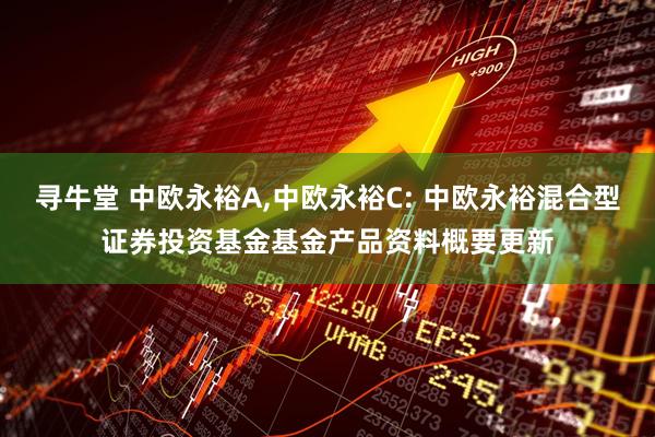 寻牛堂 中欧永裕A,中欧永裕C: 中欧永裕混合型证券投资基金基金产品资料概要更新
