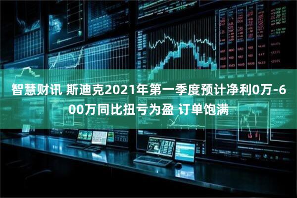 智慧财讯 斯迪克2021年第一季度预计净利0万-600万同比扭亏为盈 订单饱满